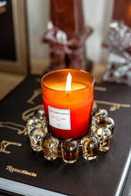 Alice Lane Home Collection Original Amber Glass Small Bubble Candle Dish - Image 4