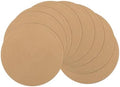 SHACOS Round Placemats Set of 8 Washable 15 inch Round Placemat Cotton Polyester Woven Braided Table Place Mats for Dining Table Decor, Camel by SHACOS