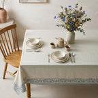 ISAENNE Designer French Elegant Rectangular Tablecloth,110"x63" - Image 3