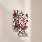 100% Cotton Printed Cloth Napkins Set of 6, 18x18 Inch Reusable Dinner Napkins, Soft Washable Floral Table Napkins for Dining, Parties & Hosting - Ivory Floral - Image 2