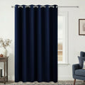 Blackout Patio Sliding Door Curtains 96 Inches Long, Extra Wide Soundproof Light Blocking Thermal Black Out Drapes for Bedroom Living Room, 84" W x 96" L, 1 Panel, Navy Blue, Cortinas para Sala by KOUFALL
