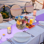 Bencailor 24 Pcs Light Purple Satin Table Runners Bulk, 12 x 108 Inch - Image 2