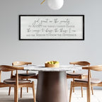 ZZJJHYWGQ God Grant Me Prayer Wall Decor, 32"×12", Black - Image 3