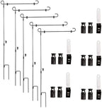 Garden Flag Pole Stands 5 Pack - 28" Metal Holders for 12" x 18" Flags by SCSDirect