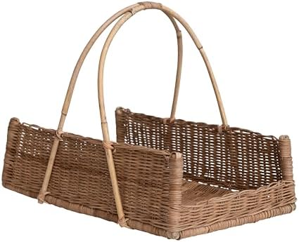 Creative Co-Op Decorative Handwoven Rattan Hanging Basket, Natural - Image 5