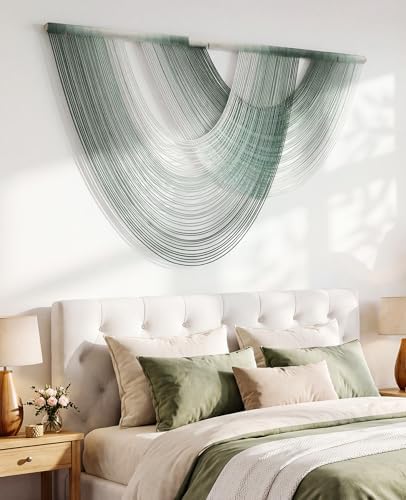 Tempospark Large Macrame Wall Hanging, 59x39 Inch Boho Wall Hanging, Macrame Wall Art Hand-dyed Ombre Design for Bedroom Living Room Apartments Entryways, or Above Bed - Image 2