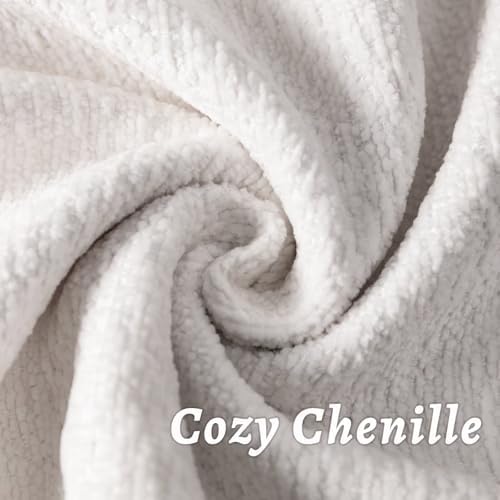 Decorative Throw Pillow Covers 24x24 Chenille Boho Pillowcase - Image 2