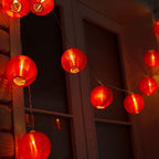 Red Lantern String Lights 19.6ft 40 LEDs Battery Operated with Remote Control Hanging Lanterns String Lights for Chinese New Year,Spring Festival,Wedding,Party Decoration,Christmas - Image 2
