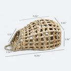 Wicker Woven Wall Hanging Flower Basket, Water Hyacinth Storage Basket - Image 6