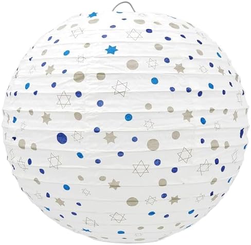 The Dreidel Company Hanukkah Hanging Ball Lanterns Ornaments 6 Piece Decorations (Pack of 4) - Image 4