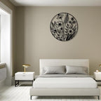 Metal Wall Decor | 35'' x 35'' x 0.05'' Flowers Themed Metal Wall Art | Handmade Indoor and Outdoor Wall Decorations - Image 2