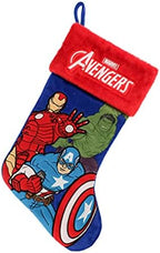 Ruz Avengers 20" Applique Christmas Stocking, Gift Holder for Stocking Stuffers, Indoor Home Decor and Holiday Decoration, Blue - Image 2