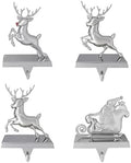 Set of 4 Santa Sleigh Christmas Stocking Holders, Christmas Decorations by K9King