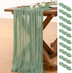 10 Pack Cheesecloth Table Runner Fall Boho Gauze Wedding Party Home Decor by Socomi