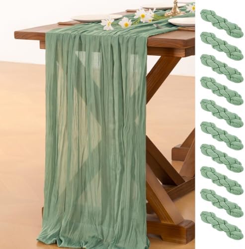 10 Pack Cheesecloth Table Runner Fall Boho Gauze Wedding Party Home Decor by Socomi