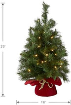 National Tree Company 24in Pre-Lit Majestic Fir Mini Christmas Tree - Image 5