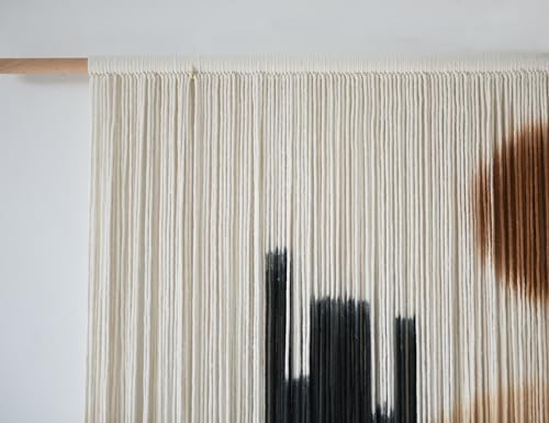 Large Macrame Wall Hanging Macrame Wall Decor 57" W x 35" L Desert Cactus Tie-Dye Large Boho Yarn Wall Decor Scale Wall Art Home Decor - Image 7