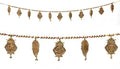Door Wall Hanging Toran Bandanwar Indian Traditional Good Luck Charm Decoration & Gift Idea for Home Office Temple Pooja Festival Decorations Home Decor Items( with Shubh Labh Mango Leaf)(Size:-40'') by AditriCreation