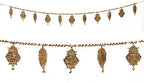 Door Wall Hanging Toran Bandanwar Indian Traditional Good Luck Charm Decoration & Gift Idea for Home Office Temple Pooja Festival Decorations Home Decor Items( with Shubh Labh Mango Leaf)(Size:-40'') by AditriCreation