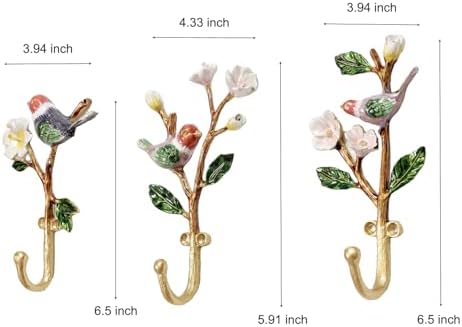 Vintage Wall Hooks Decorative Rack Hangers, 3 Pack Metal Wall Mounted Hook for Hanging Coats - Image 2