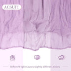 16 Pack Lavender Cheesecloth Table Runner 20 x 120 inch Gauze Table Runners 10 FT Long,Semi Sheer Boho Cheese Cloth Fabric Table Runner Bulk for Wedding,Party,Baby Shower,Bridal Shower Decoration - Image 3