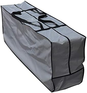 Outdoor Rectangular Cushion/Cover Storage Bag, Protective Zippered Storage Bags with Handles, 60"X20"X28" Grey - Image 2