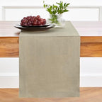 Solino Home 100% Pure Linen Dining Table Runner Khaki, Fete 14 x 90 in Long - Image 4