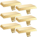 Sunshane 6 Pieces Christmas Stocking Holders Mantel Stocking Hanger Hooks Fireplace Mantle Metal Hang Bases for Xmas Party Decorations (Gold) by Unknown