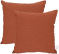 Outdoor/Indoor Sunbrella Throw Pillows Square Set of 2 Pieces 20 inch x 20 inch Canvas Brick - Cover Only, Insert Not Included by Unknown