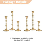 NUPTIO Gold Candle Holders for Decor: Unique Candlestick Candleholders - Image 6