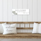 Welcome To Our Lovely Chaos Rustic Wood Wall Sign 8x24 - Image 5