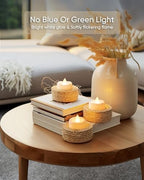 merrynights LED Candles, Tea Lights Candles Battery Operated Bulk, 100PCS Long-Lasting 200 Hours Flameless Tealight Candles, Realistic Flickering Wedding Candles for Festival Decor, 1.5'' D X 1.25'' H - Image 4