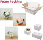 Set of 6 Bling Vases - Round Golden, Silver & Rose Gold Table Vases for Party, Wedding & Centerpiece (Gold, Large) - Image 5