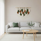 Macrame Wall Art Tapestry - Large Boho Chic Woven Wall Hanging Decor - Image 3