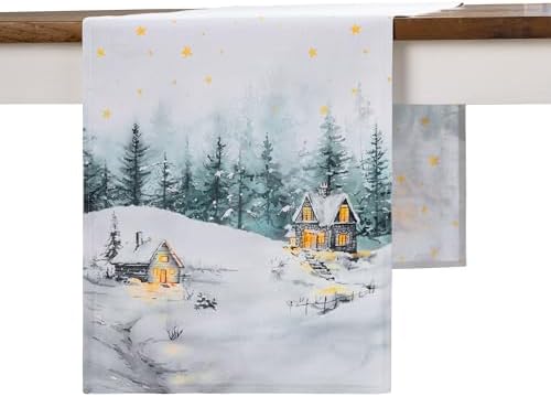 Maison d' Hermine Table Runner 100% Cotton 14.50" x 108" (Double Layer) by MaisondHermine