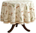 ISAENNE Designer Round Elegant Classic Tablecloth,Diameter 67" by Isaennehomedecoration