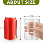 16 Pcs Glass Cylinder Bud Vases for Centerpieces 4 Inch Tall - Image 3