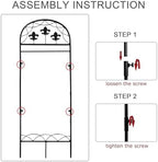 Garden Flag Stand, Metal Yard Flag Holer, Fleur Style Decorative Flag Pole Stake for Outside, Suit for 12 * 24 inch Christmas Garden Flag (Flag Not Include) - Image 3
