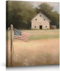 ZERILYN Ship Next Day – Patriotic American Flag Canvas Prints for Bathroom, 4th of July Pictures for Kitchen Wall, Independence Day Wall Decor for Home & Office by ZERILYN