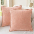 CaliTime Decorative Couch Throw Pillow Covers 22 X 22 Inches Dusty Pink by CaliTime
