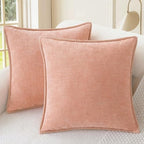 CaliTime Decorative Couch Throw Pillow Covers 26 X 26 Inches Dusty Pink by CaliTime