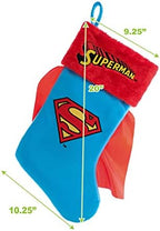 Ruz Superman Logo 20" Applique Christmas Stocking with Cape, Gift Holder for Stocking Stuffers, Indoor Home Decor and Holiday Decoration, Blue… - Image 3