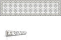 Heat Resistant Table Runner, 53 x 14 Inch - Toscana Design by IRI-GIRI