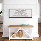 comurdyo Christian Be Strong And Courageous Sign 32"x12" Black - Image 4