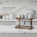 Two-Tier Wooden Tray, 1 PC - Image 5