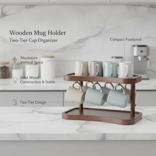 Two-Tier Wooden Tray, 1 PC - Image 5
