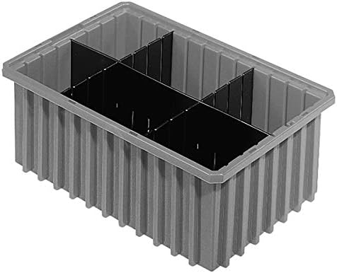 Akro-Mils 41166 12 Pack Plastic Divider for Akro-Grid Slotted Stackable Dividable Storage Tote Container Box, Compatible with 33166, Short Divider - Image 3