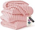 Bedsure Soft Large Fleece Blanket for Bed Coral Pink 120"x120" by BEDSURE
