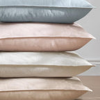 EMEMA Euro Sham Decorative Linen Throw Pillow Covers 24x24 Inch Light Blue - Image 7