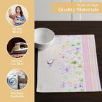 Maison d' Hermine Placemats Set of 4 Reusable 100% Cotton (13"x19") - Image 3